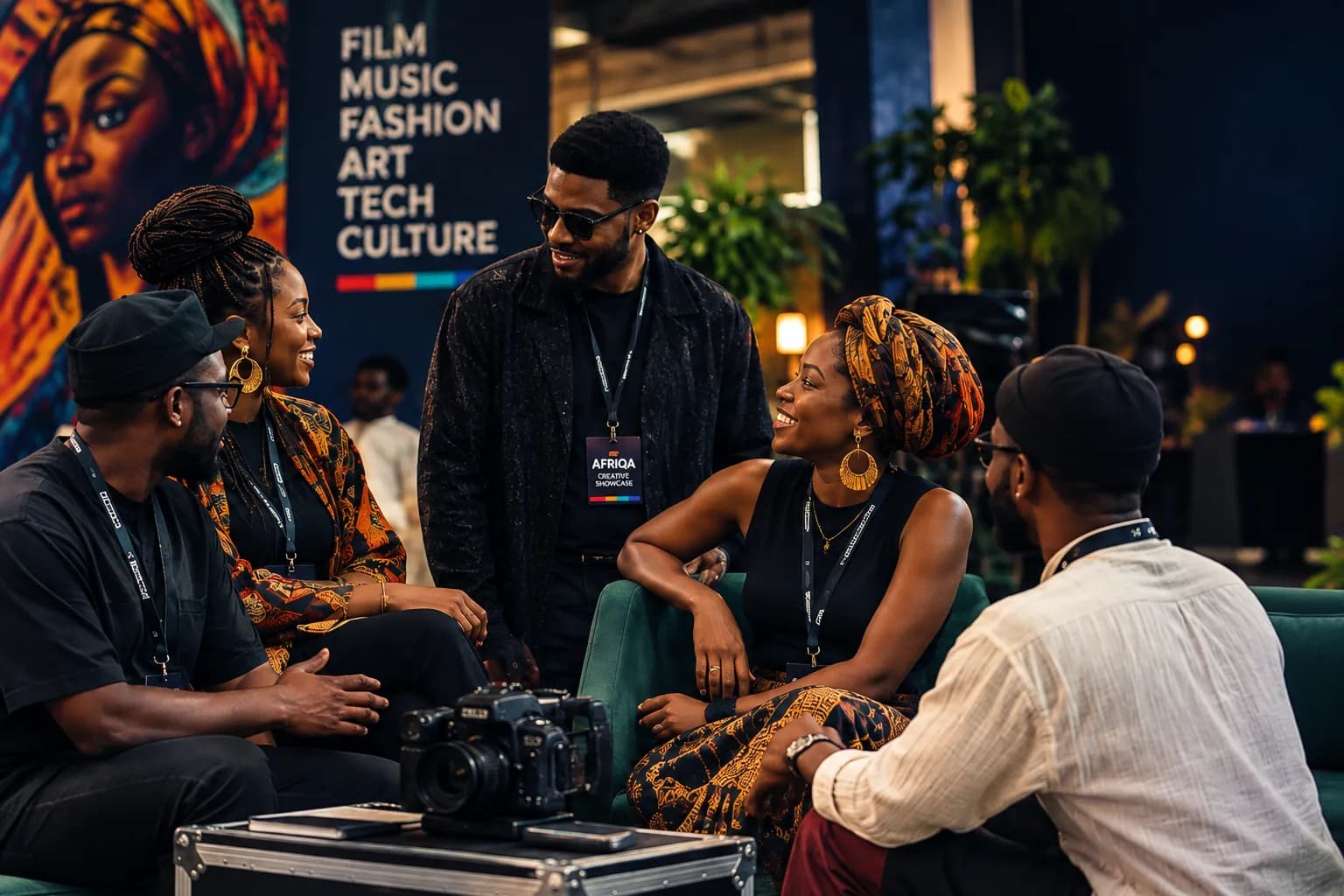 Creative professionals connecting at AFRIQA Creative Showcase